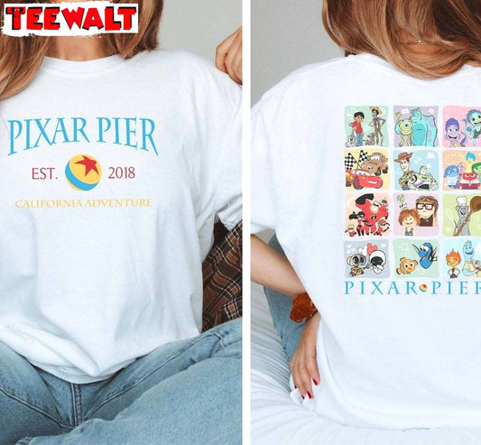 Vintage Pixar Pier Disneyland Shirt, Limited Disneyland Sweater