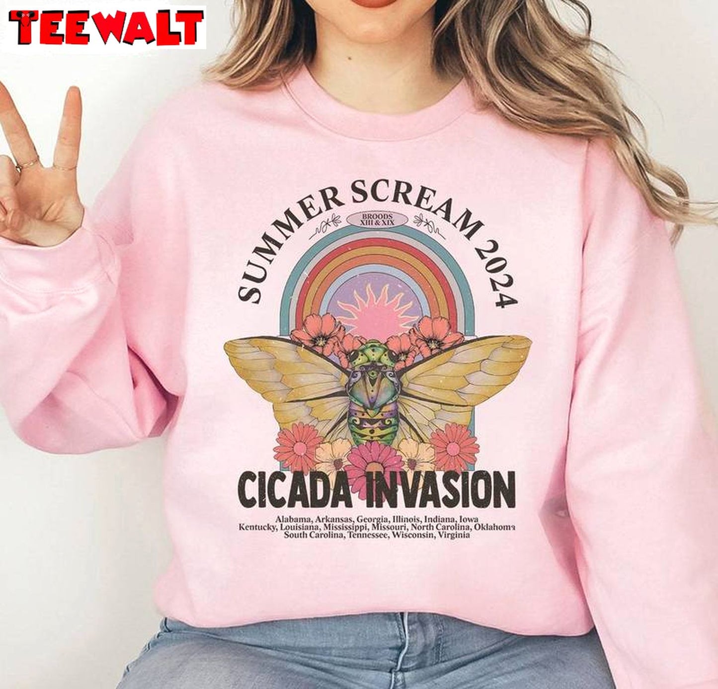 Limited Cicada Invasion Sweatshirt , New Rare Cicada Comeback Tour Shirt Long Sleeve