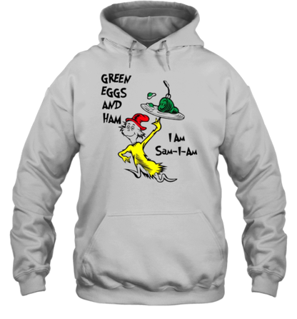 Dr Seuss Green Eggs And Ham I Am Sam I Am T-Shirt