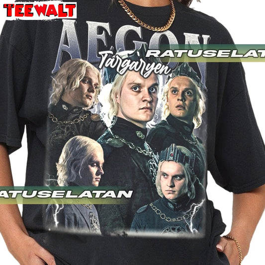 New Rare Aegon Targaryen Shirt, Must Have Crewneck Tee Tops For Woman And Man