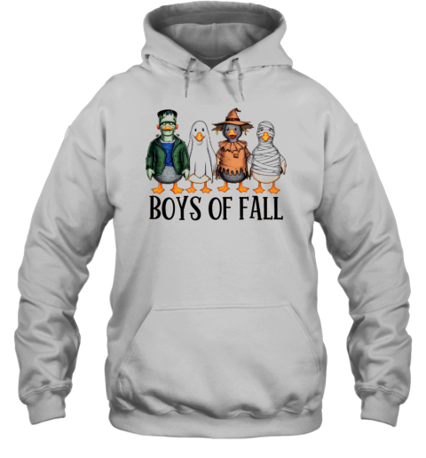 Cute Boys Of Fall Ghost Ducks Fall Pumpkins Halloween Ducks T-Shirt