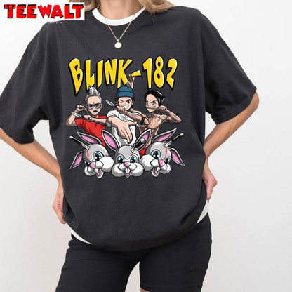 Cartoon Inspirational Unisex Hoodie, Groovy Blink 182