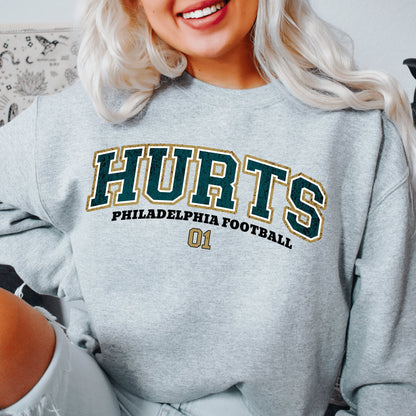 Vintage Jalen Hurts Sweatshirt - Philadelphia Eagles Football Shirt