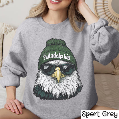 Vintage Philadelphia Football Sweatshirt, Retro Eagles