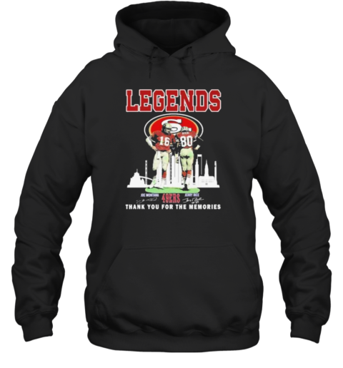 Legends The 49Ers Of San Francisco Thank You For The Memories T-Shirt