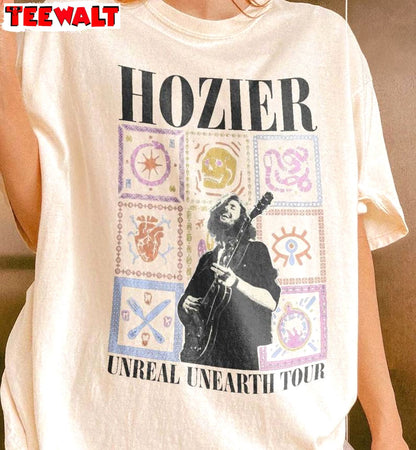 Vintage Hozier Unreal Unearth Tour Shirt, Hozier Music Short Sleeve Long Sleeve