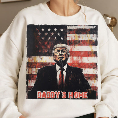 Daddy'S Home Trump 2024 Maga Supporter Graphic