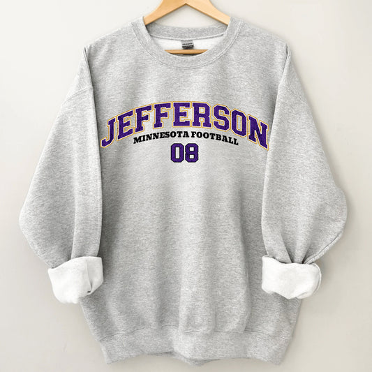 Justin Jefferson Crewneck Sweatshirt - Minnesota Football Viking Shirt