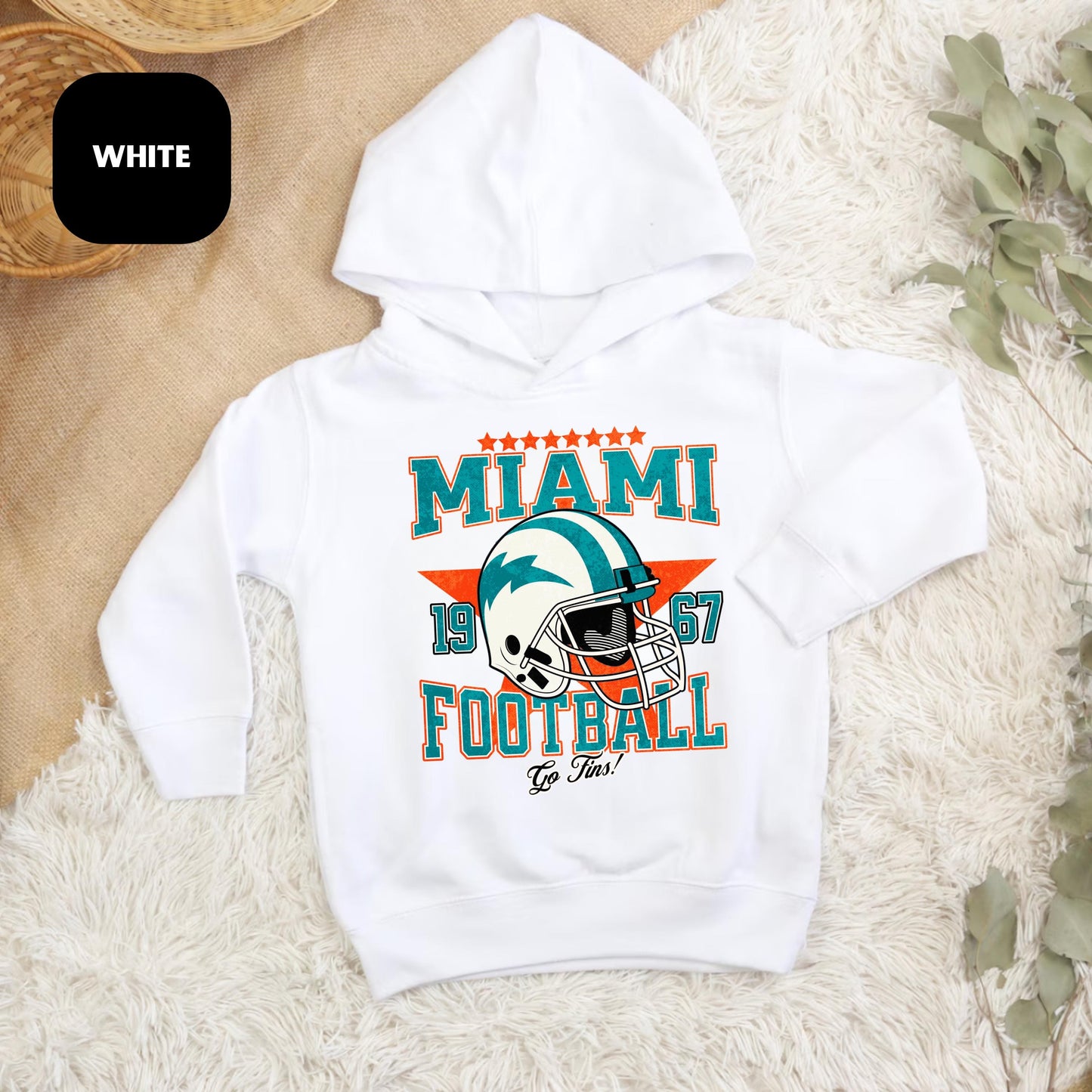 Miami Football Toddler Sweatshirt - Retro Game Day Apparel For Kids