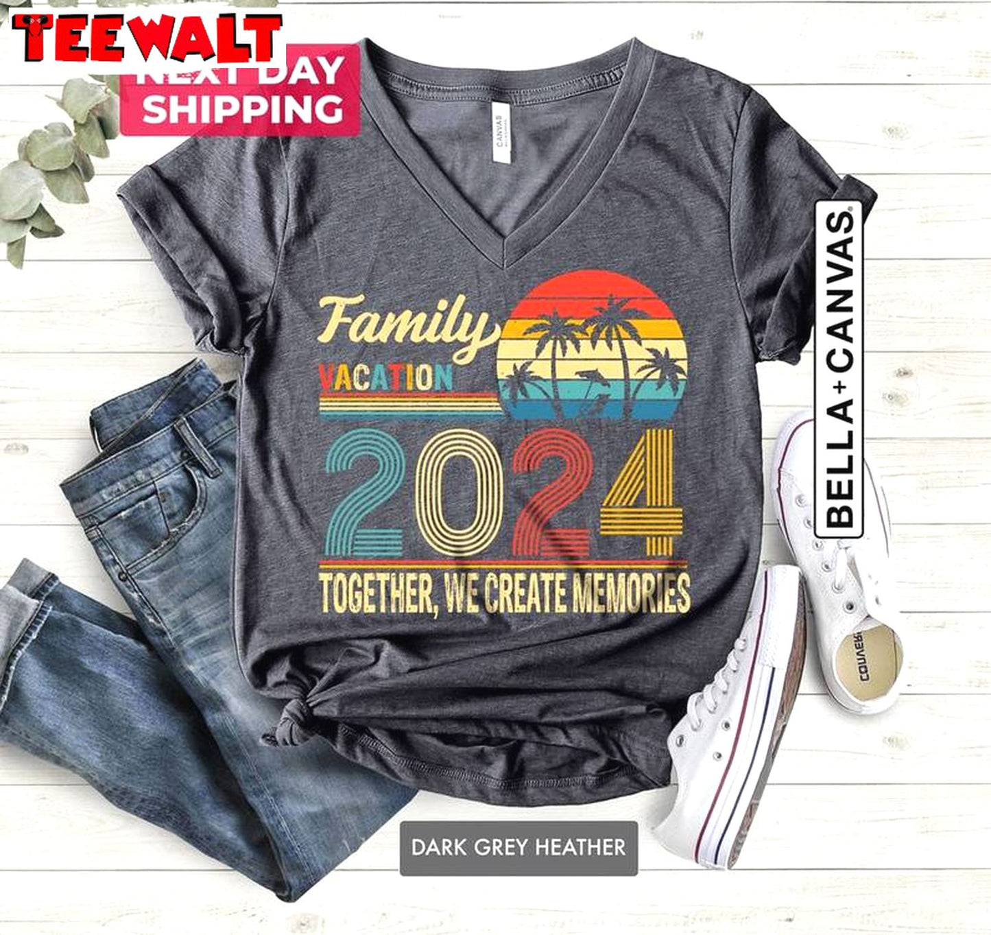 Family Vacation 2024 Trendy Shirt, Creating Memories Together Unisex Hoodie Tank Top