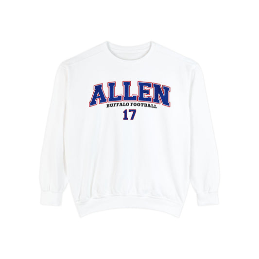 Josh Allen Sweatshirt Vintage Buffalo Football Comfort Colors Crewneck Shirt