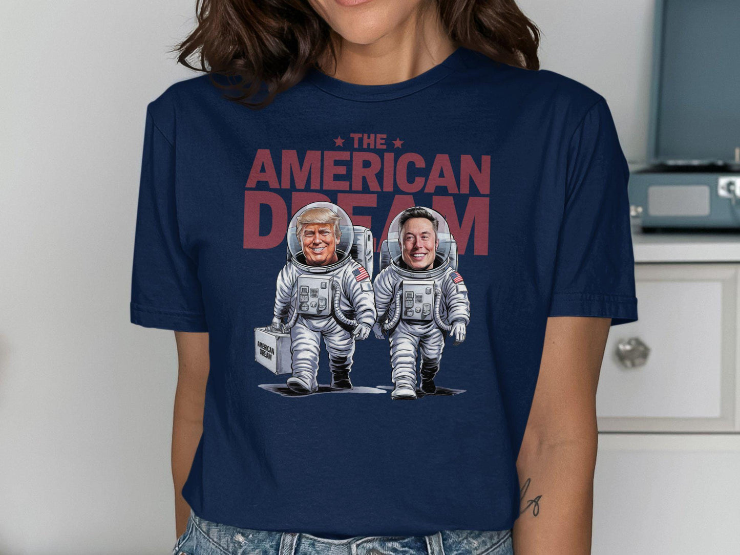 Trump Elon Musk Space Journey American Dream Shirt