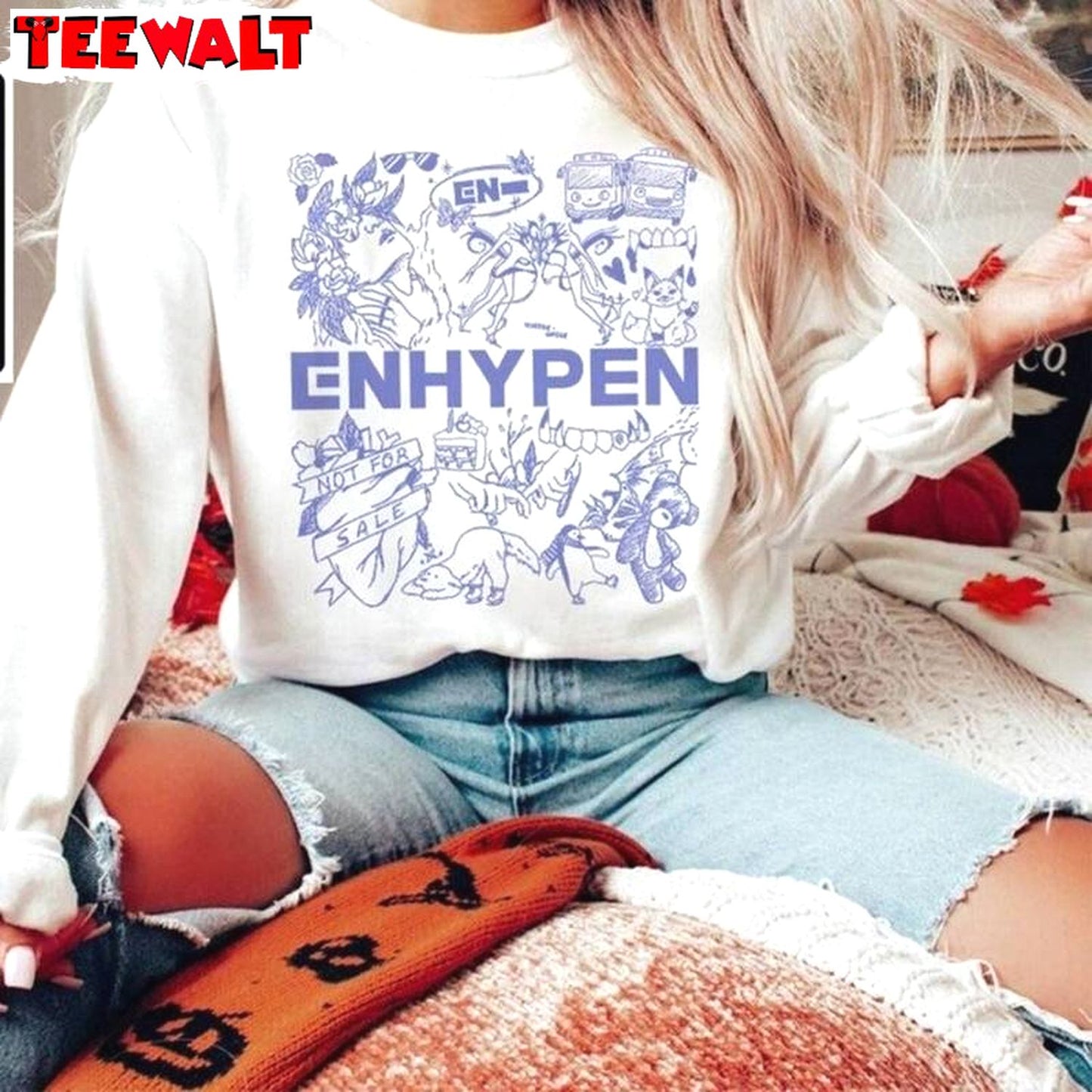 Enhypen Kpop Shirt, Enhypen Album Lyrics Crewneck Sweatshirt T-shirt