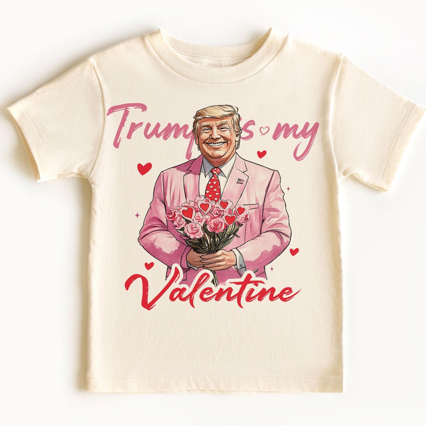 Trump Is My Valentine Funny Retro Valentine Shirt Design