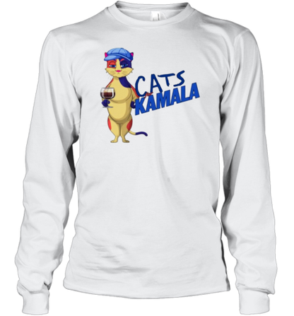 Cats For Kamala Cat Drink T-Shirt