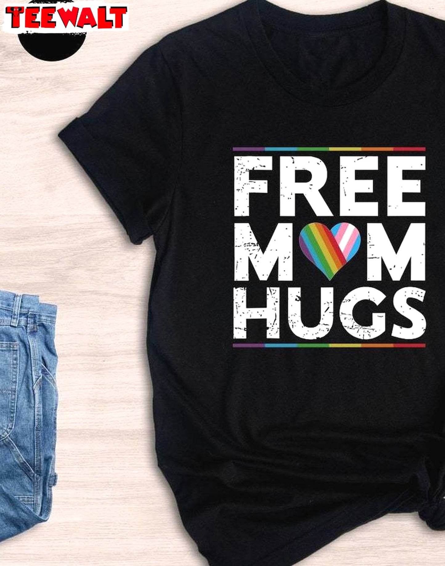 Vintage Free Mom Hugs Shirt, Creative Equality Crewneck