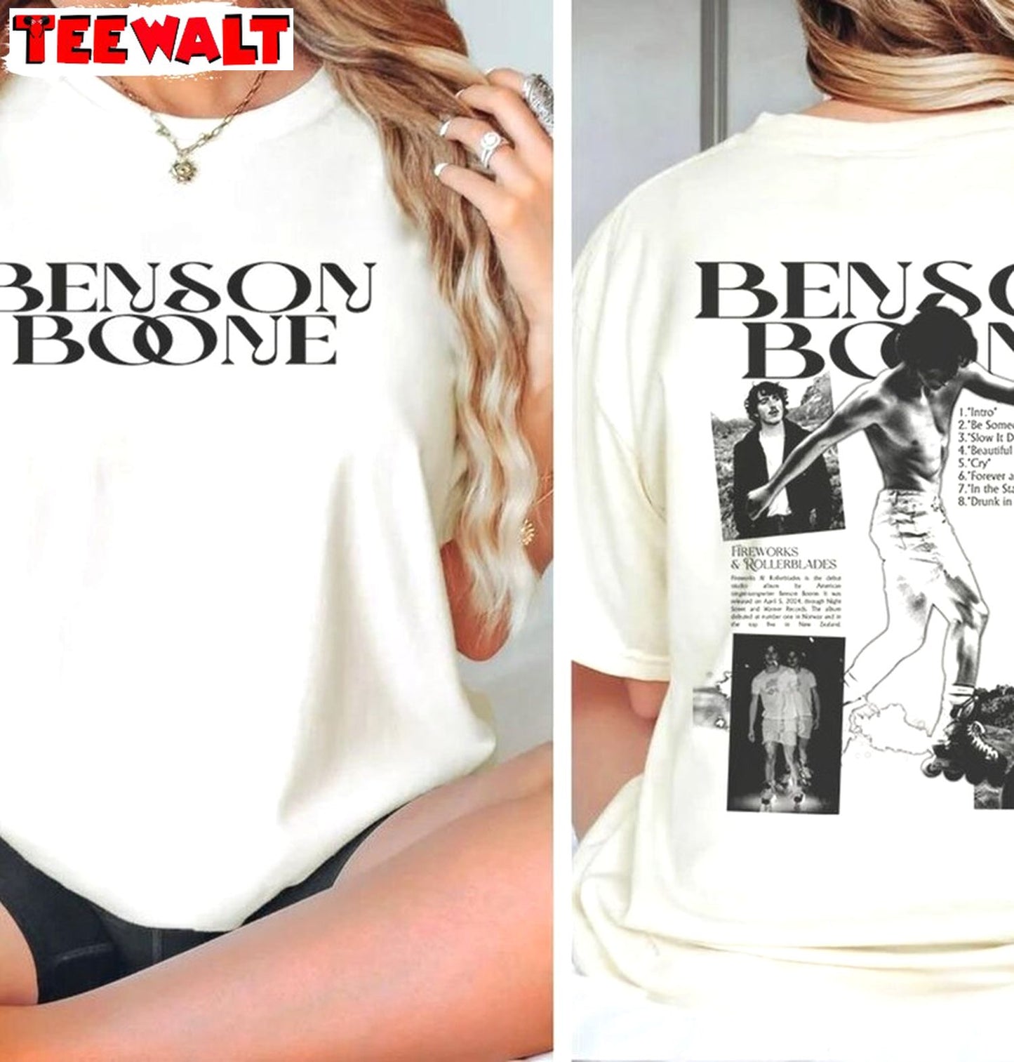 Awesome Boone 2024 Concert Unisex T Shirt , Must Have Benson Boone Shirt Crewneck