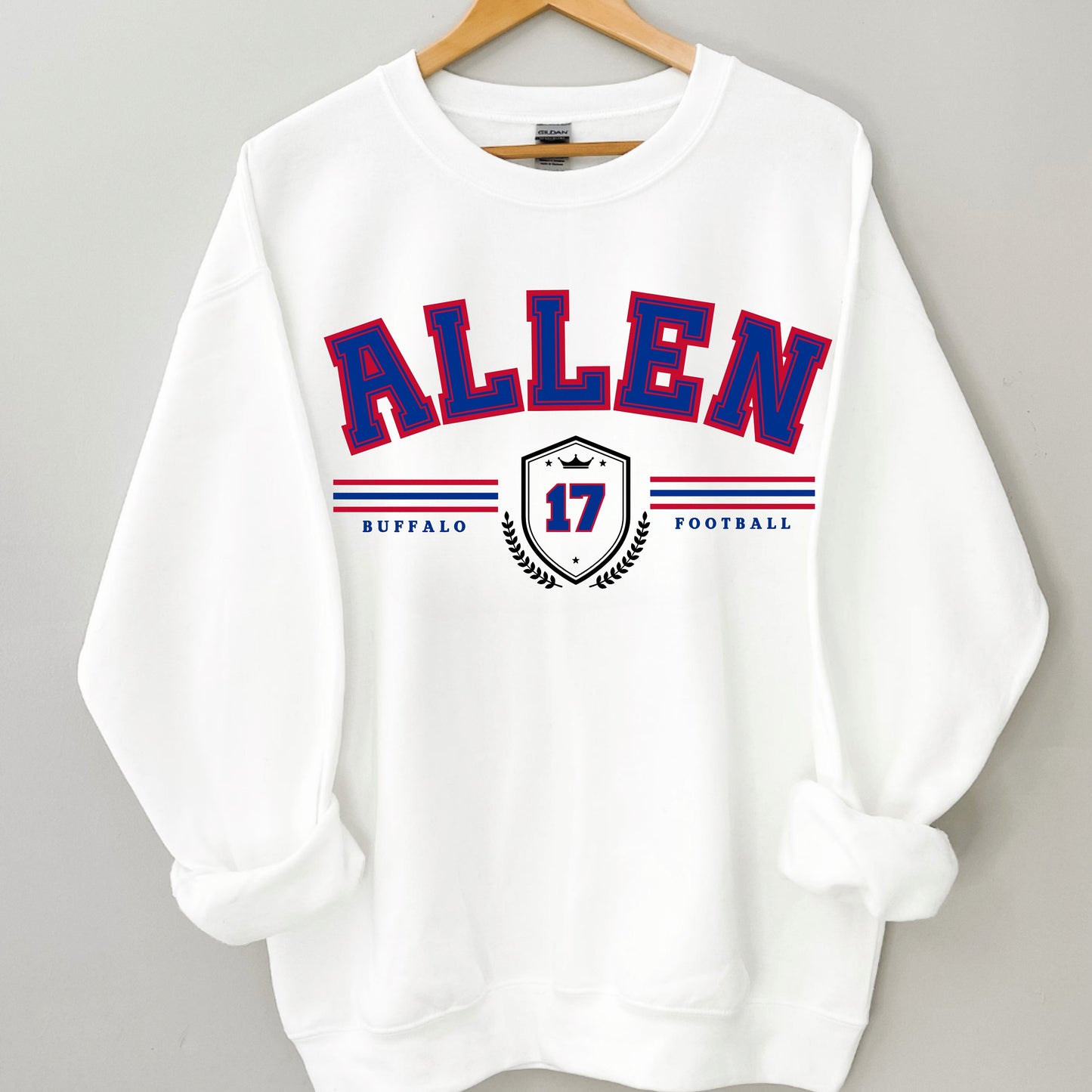 Josh Allen Vintage Style Buffalo Football Sweatshirt Crewneck Shirt