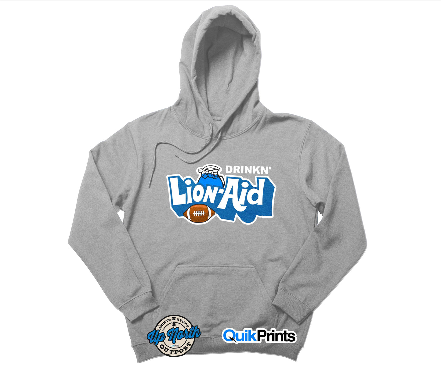 Drinkin' Lion-Aid Detroit Football Premium Pullover Hoodie