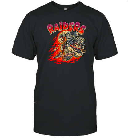 Las Vegas Raiders Skeleton Flame T-Shirt