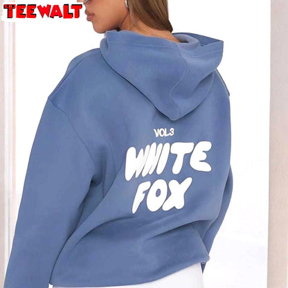 Comfortable Whitefox Hoodie Shirt, Cozy Trendy Unisex Hoodie Crewneck