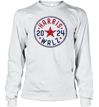 Harris Walz 2024 Star Logo Vote Kamala Harris For The President 2024 T-Shirt