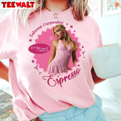 Sabrina Carpenter New Rare Shirt, Creative Fashion Concert Short Sleeve Crewneck