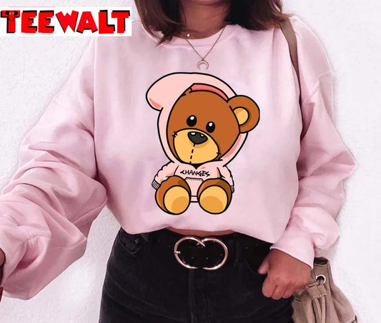 Bieber Bear Pink Design Unisex Sweatshirt