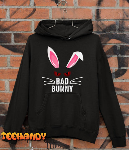 Bad Bunny Scary Rabbit Cool Animal Lover T-Shirt