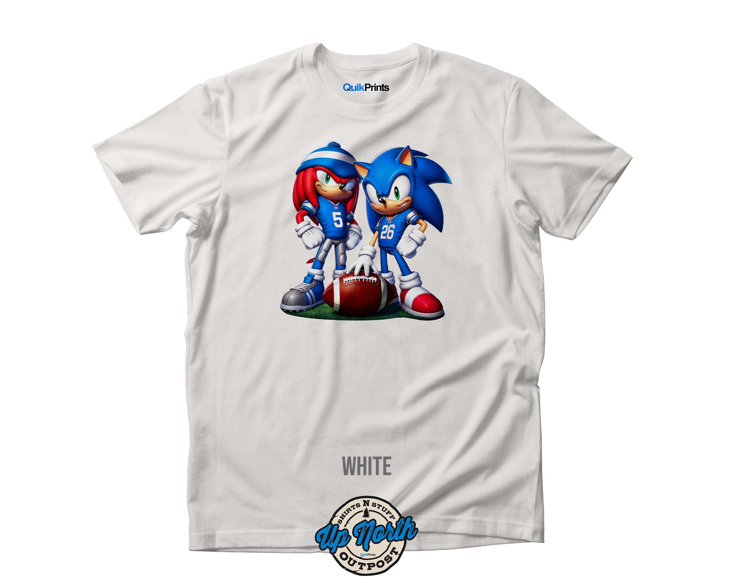 Sonic And Knuckles Detroit Football T-Shirt