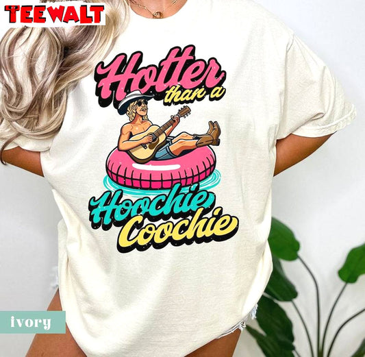 Unique Western Unisex Hoodie, Trendy Hotter Than A Hoochie Coochie