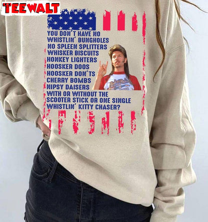 Awesome Joe Dirt Merica Joe Sweatshirt , Unique Joe Dirt 4th Of July Shirt Long Sleeve