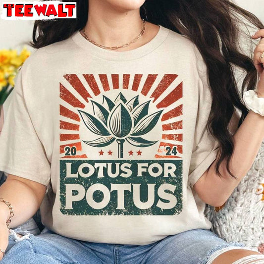 Harris 47 Lotus For Pocus Shirt, Vintage Short Sleeve T-shirt