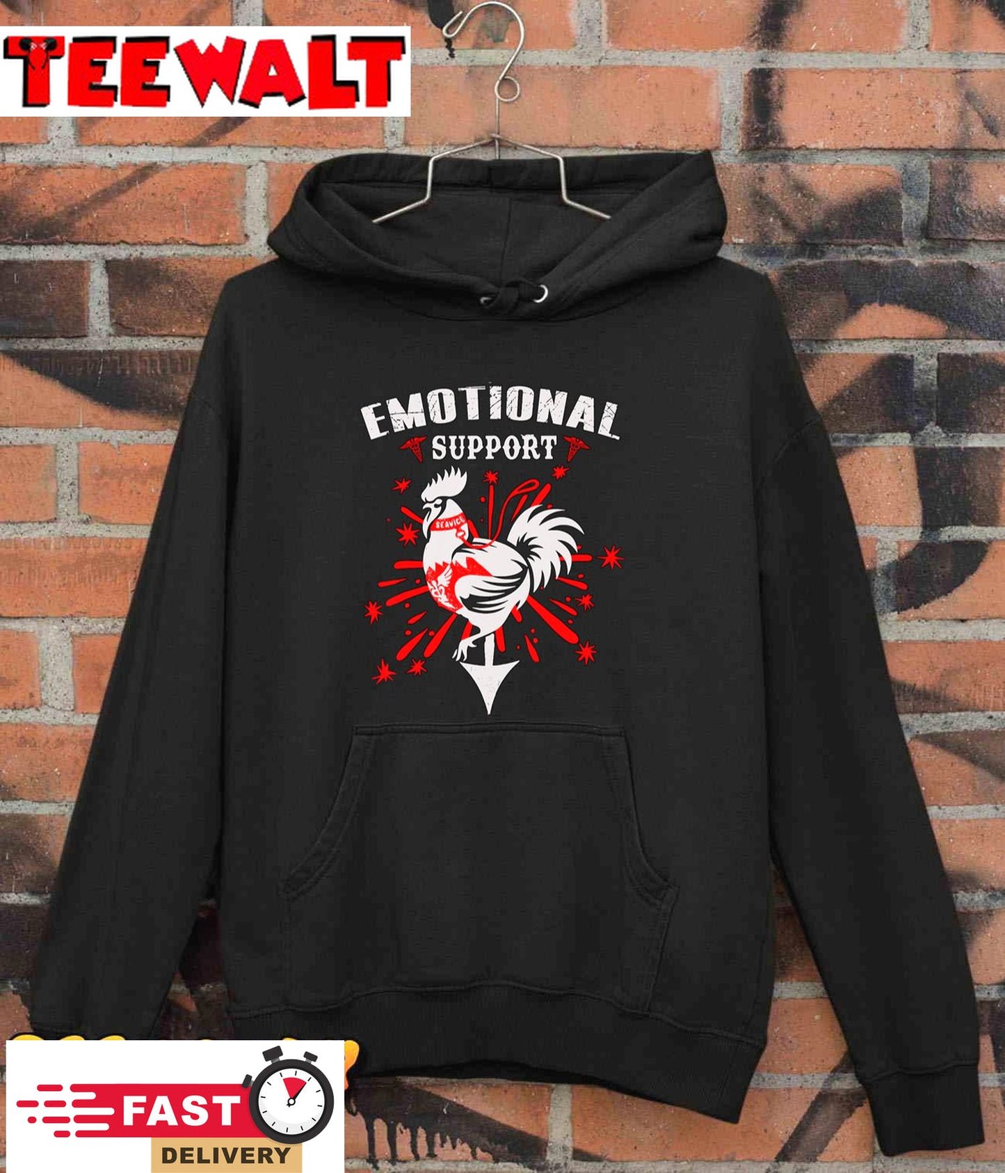 Emotional Support Shirt Chicken Emotional Support Cock T-Shirt