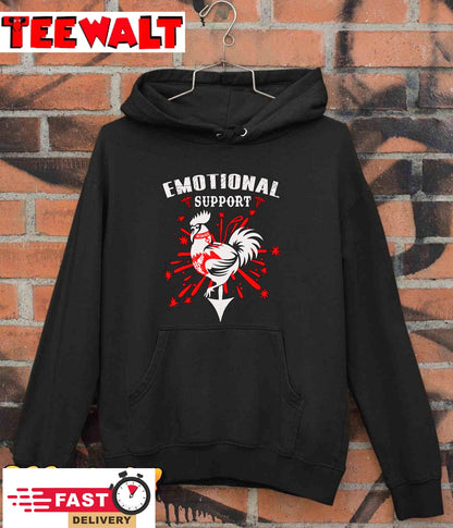 Emotional Support Shirt Chicken Emotional Support Cock T-Shirt