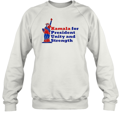 Kamala For President Unity And Strength Statue Of Liberty Harris For Freedom T-Shirt - Style 2