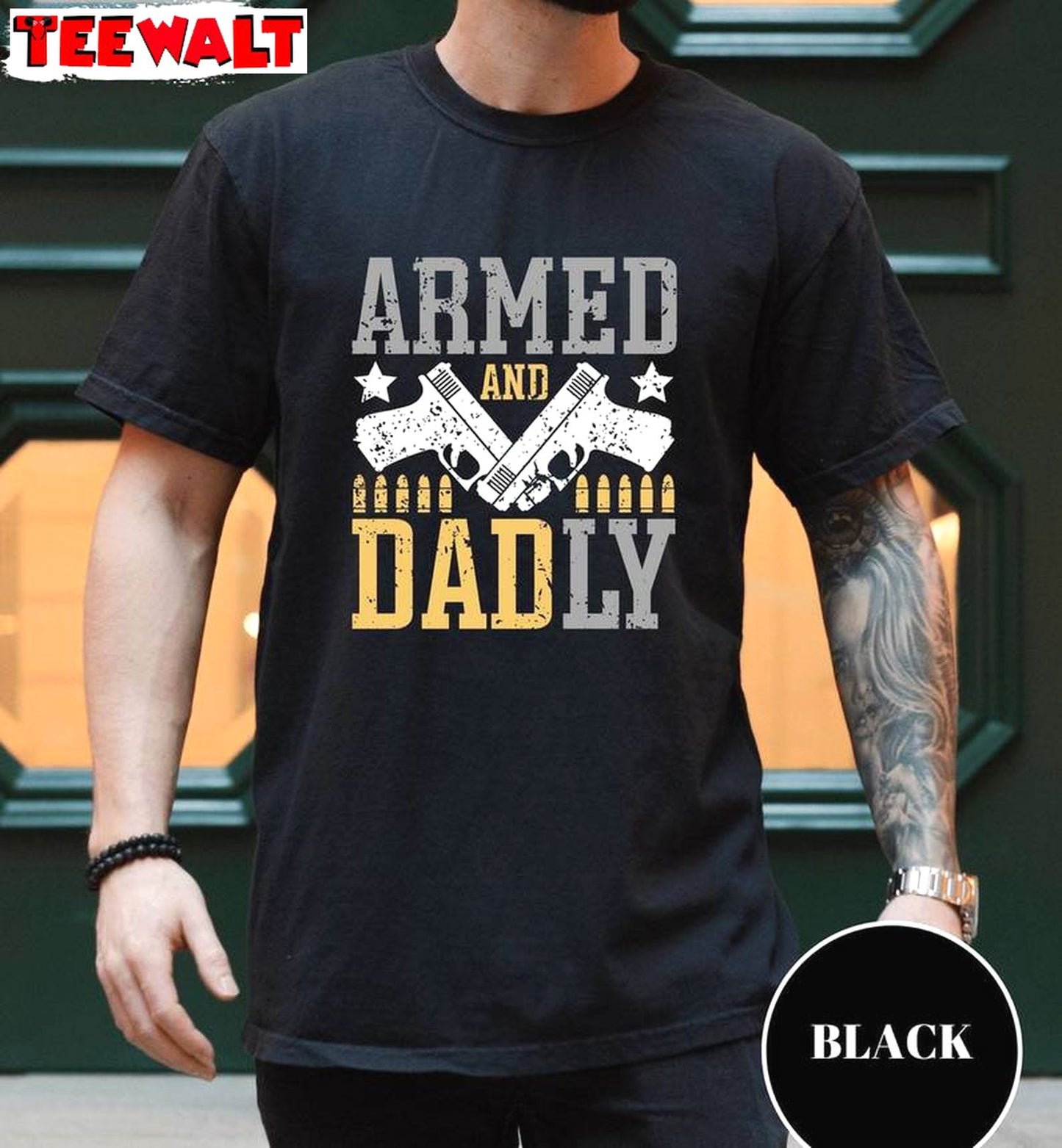 Must Have Best Dad Sweatshirt , New Rare Armed And Daddy Shirt Sweater