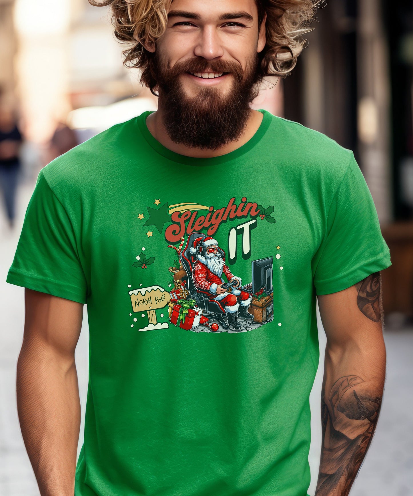 Christmas Santa Family Graphic Tee