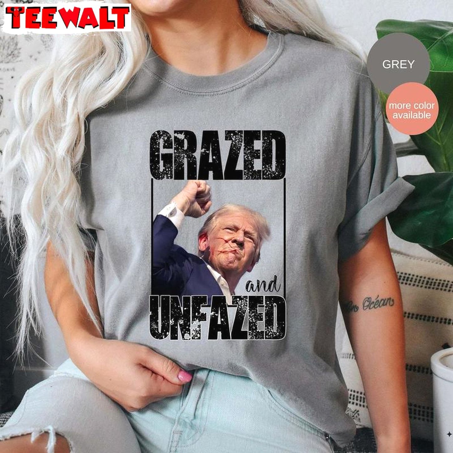 Must Have Fight Trump Short Sleeve , Comfort Glazed And Unfazed