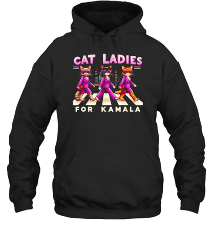 Cat Ladies For Kamala Abbey Road T-Shirt