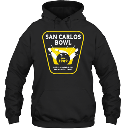 San Carlos Bowl Estd 1949 850 El Camino Real San Carlos Calif T-Shirt