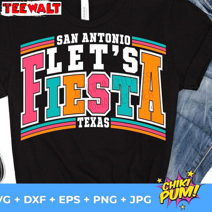 Fiesta San Antonio Texas Shirt, Cinco De Mayo Unisex Hoodie Crewneck Sweatshirt