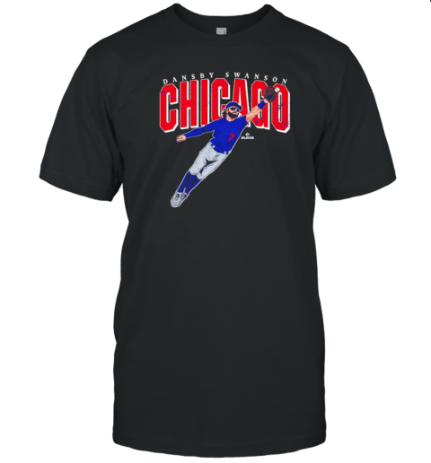 Dansby Swanson Chicago Cubs big time action pose T-Shirt