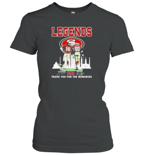 Legends The 49Ers Of San Francisco Thank You For The Memories T-Shirt