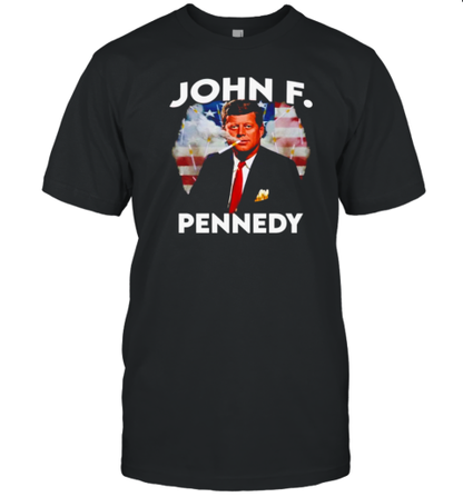 John F. Pennedy President USA Flag 2024 T-Shirt