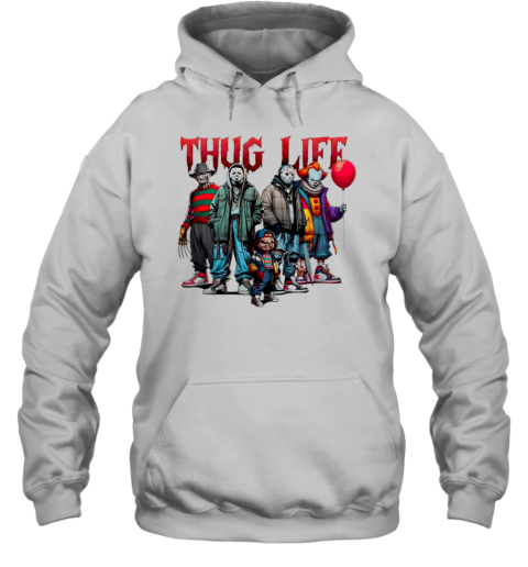 Halloween Horror Thug Life Movie Characters T-Shirt