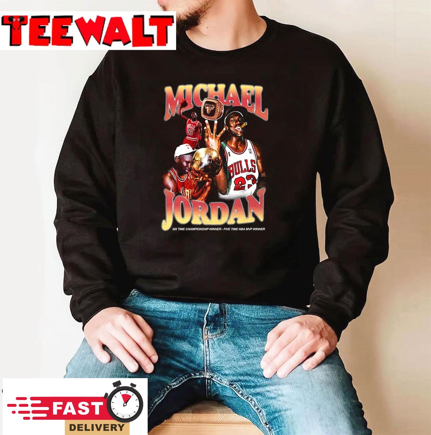 Vintage Michael Jordan The Goat  Unisex T-Shirt