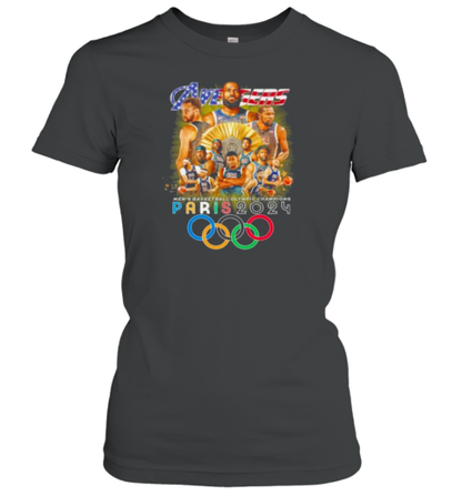 Avengers USA Men'S Olympic Basketball 2024 Champions T-Shirt