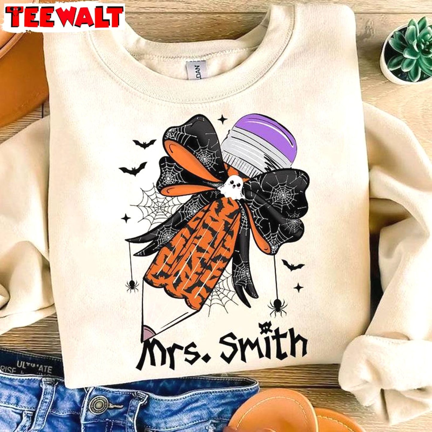 Creative Spooky Teacher Unisex Hoodie, Limited Halloween Pencil