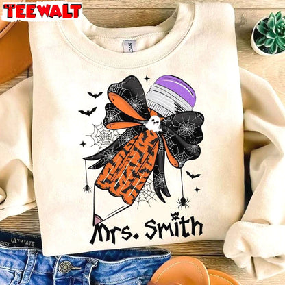 Creative Spooky Teacher Unisex Hoodie, Limited Halloween Pencil